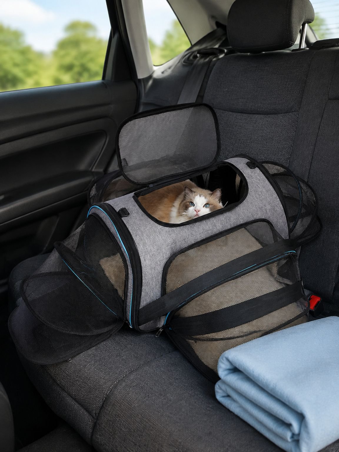 Lit extensible pour chat, sac de transport pour chat, sac de voyage pour chien (modèle le plus vendu