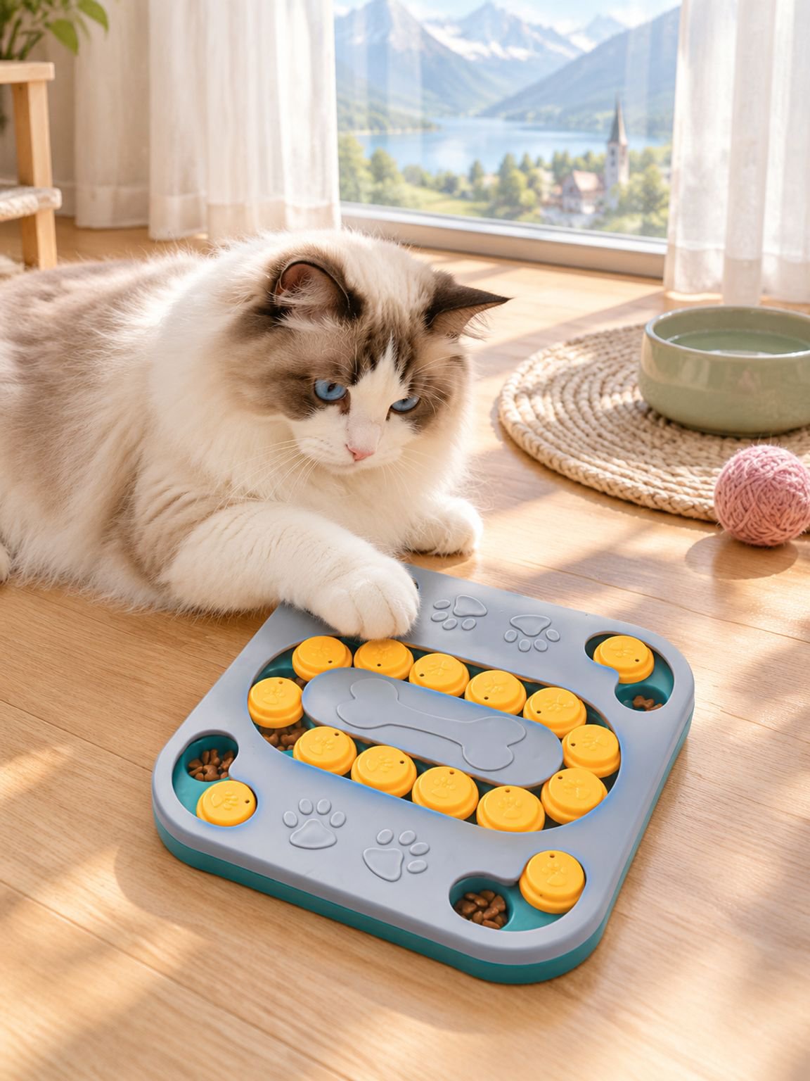 Futter- und Spielnapf für Katzen und Hunde