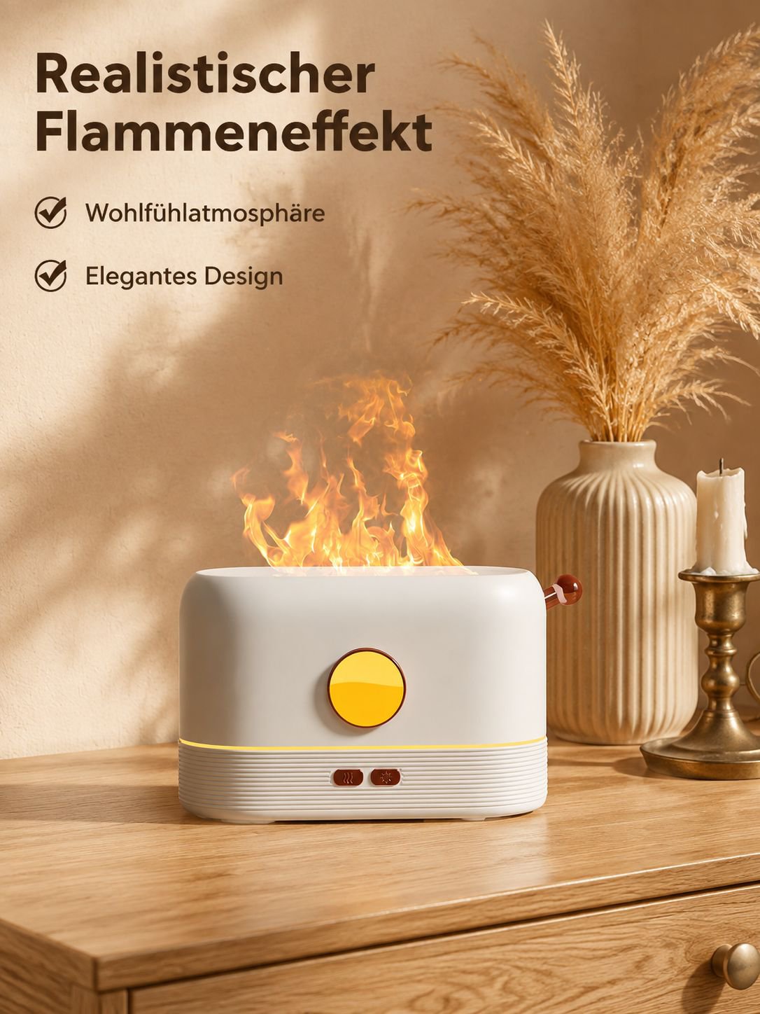 Simulierter Flammen-Aromadiffusor Luftbefeuchter