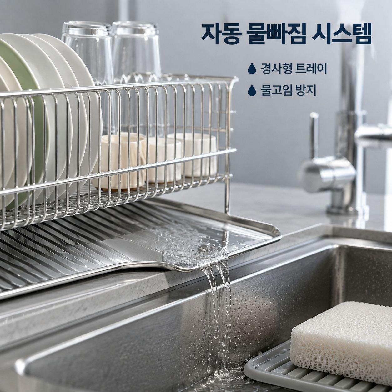 주방 싱크대 정리 선반