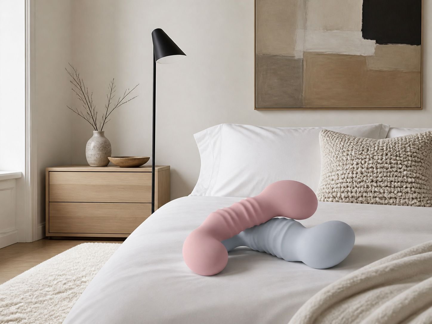 Supportive long pillow for pregnancy and side sleeping
