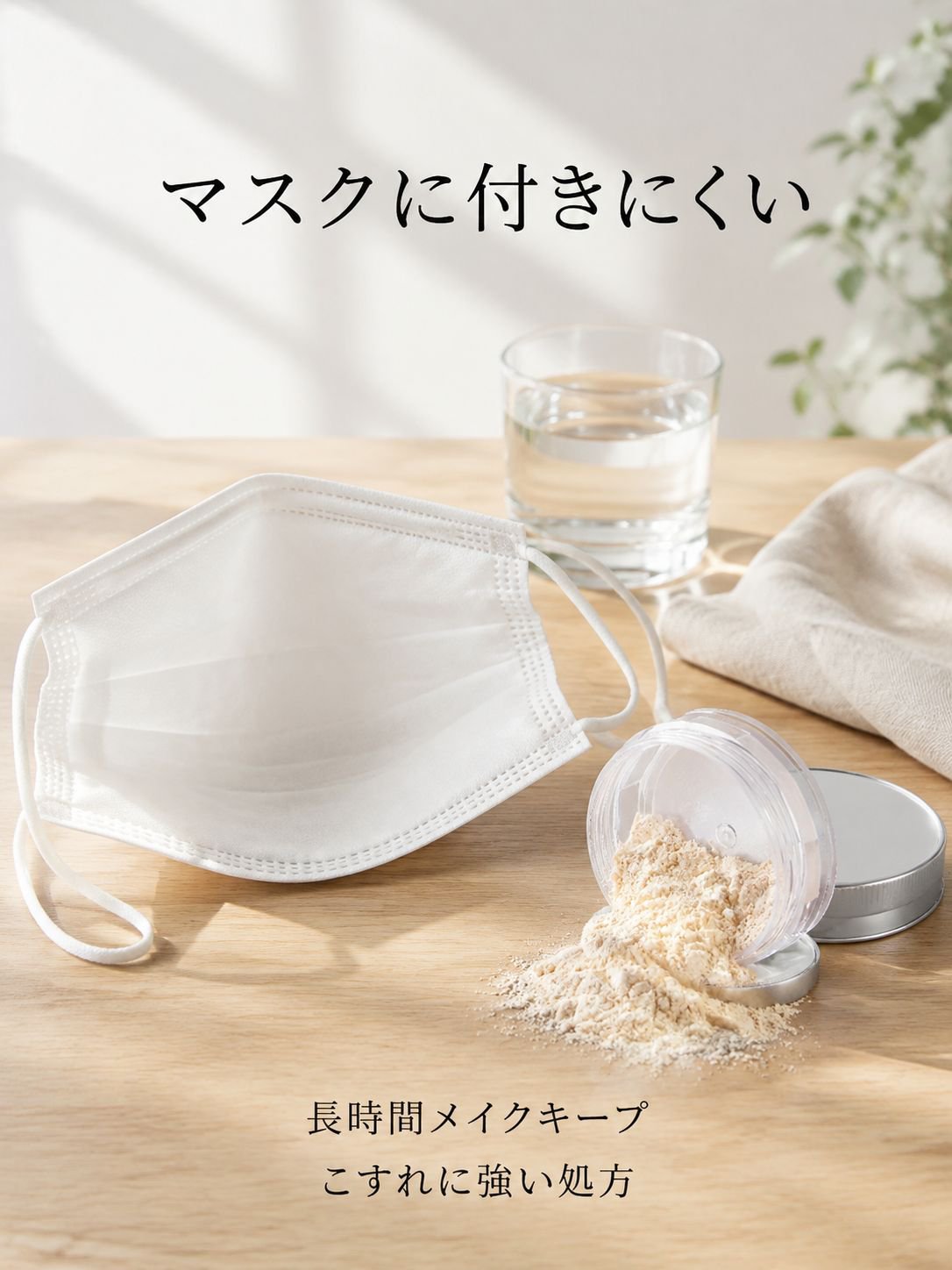 化粧直し不要のロングラスティングパウダー