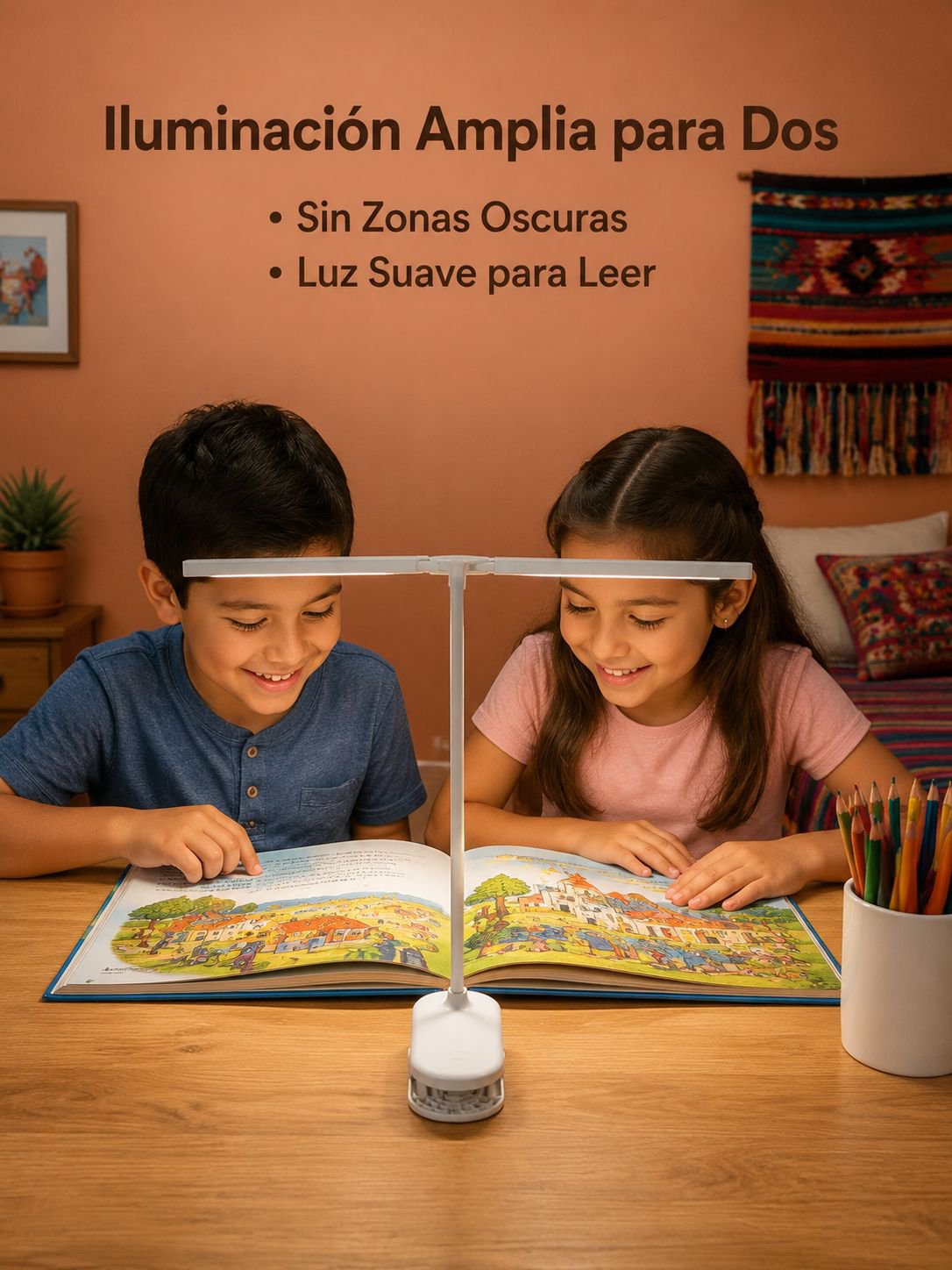 Lámpara LED para estudiantes, protección ocular