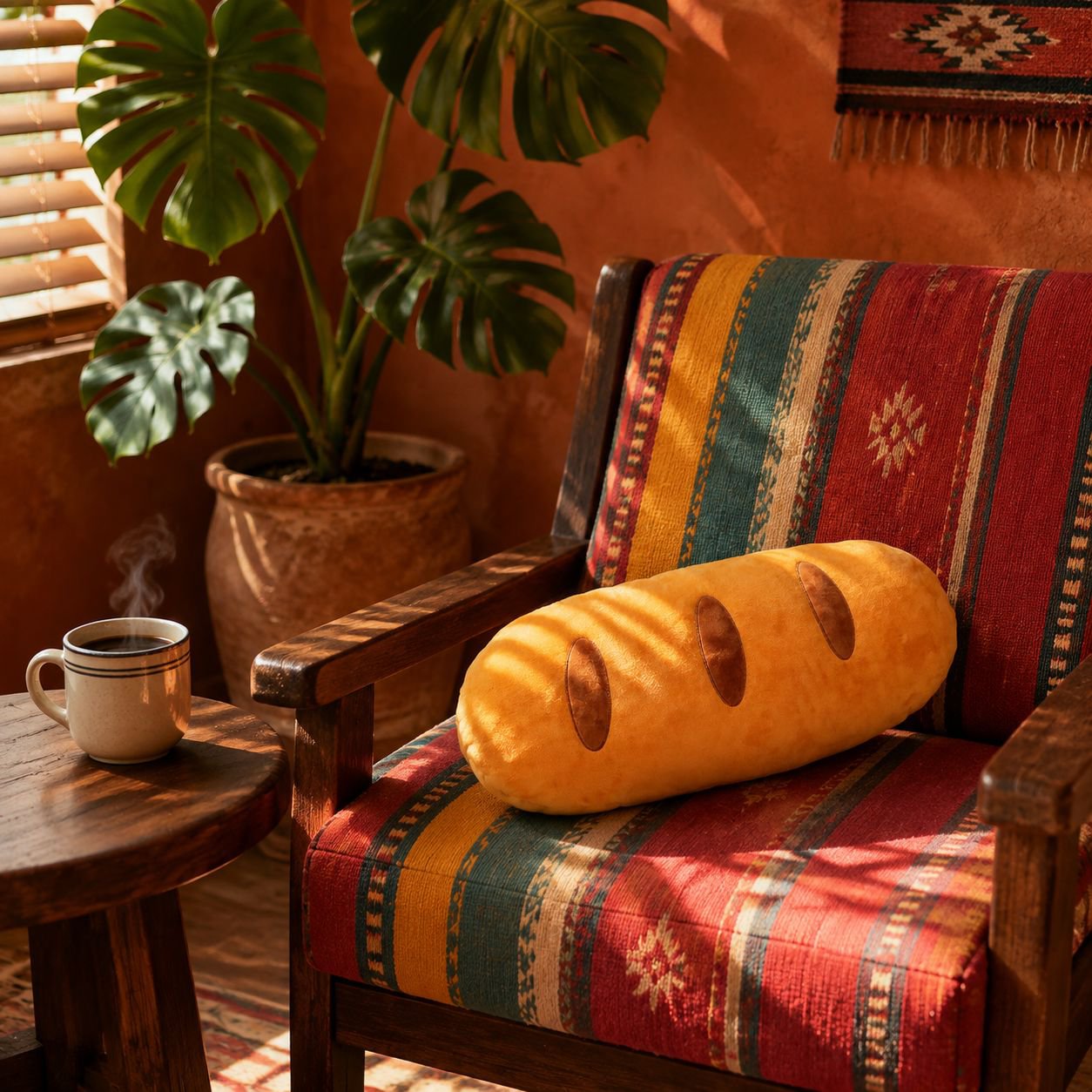 Almohada de baguette simulada