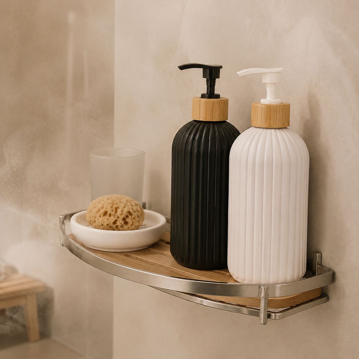 家庭用マットシャンプーボトルディスペンサー500ml