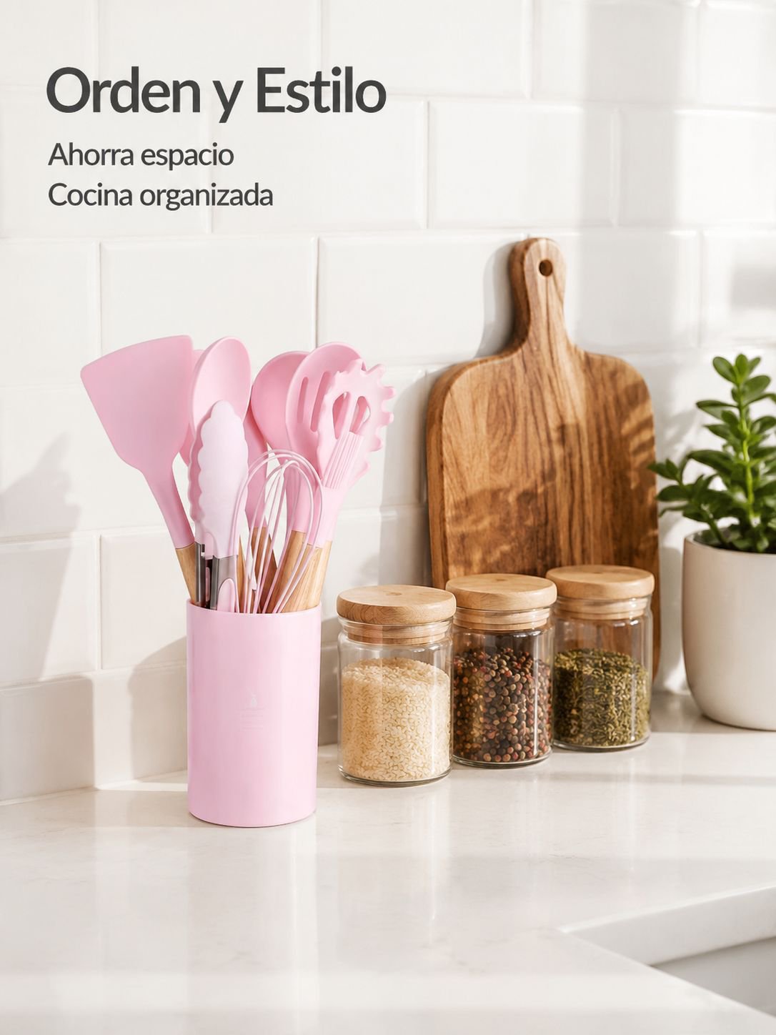 Set de utensilios de cocina de silicon