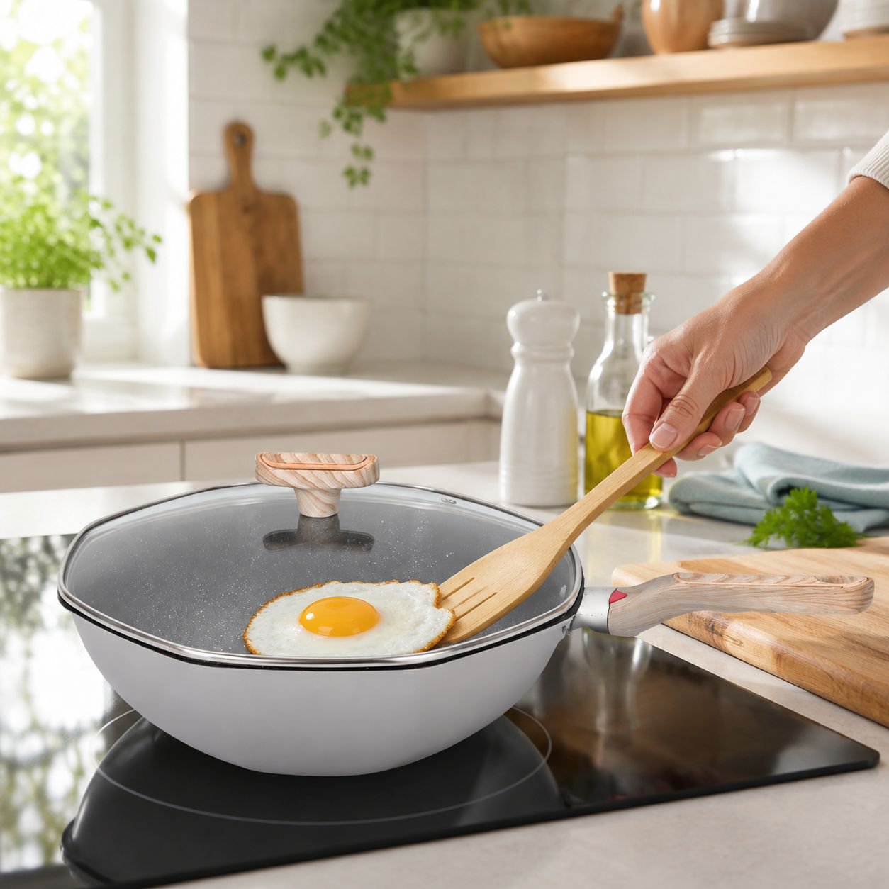 Innovative Octagonal Non-Stick Pan, Even Heating
