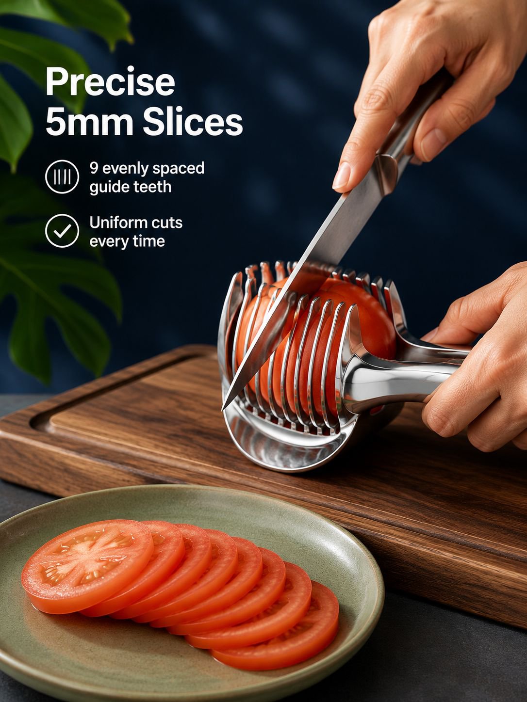 Multifunctional slicer with ergonomic handle