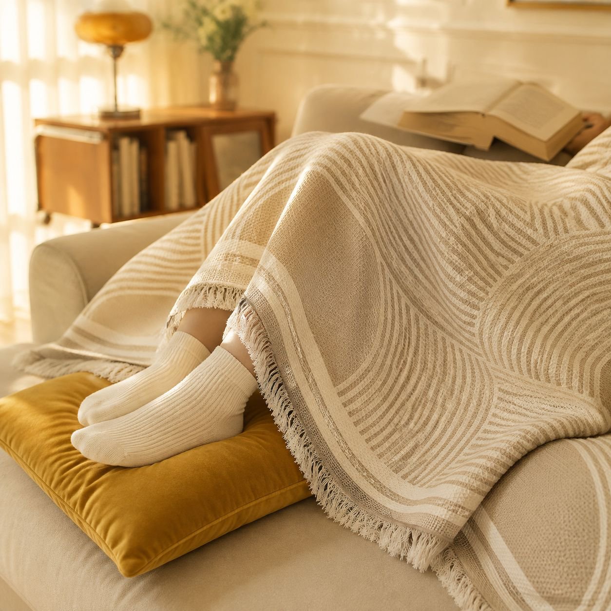 High-value Nordic sofa towel new waffle full cover four seasons universal