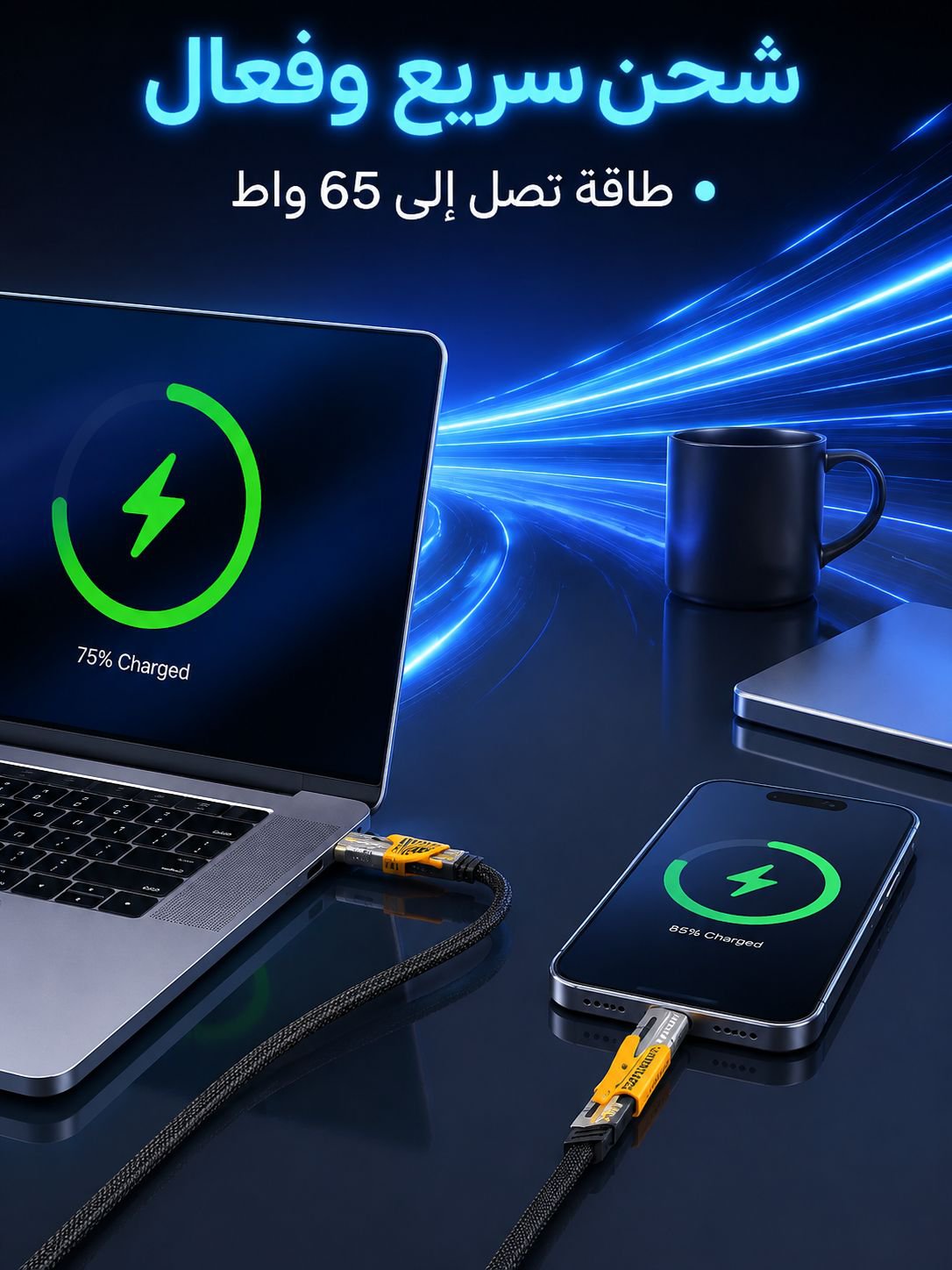 كابل البيانات من السبيكة سريع الشحن 4 في 1