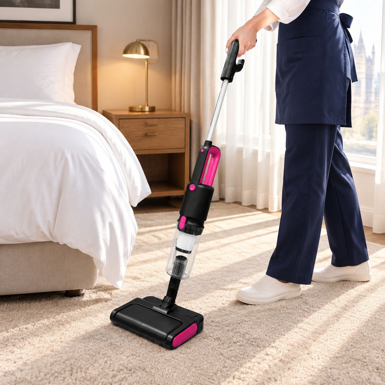 Versatile wet dry vacuum for multiple surfaces