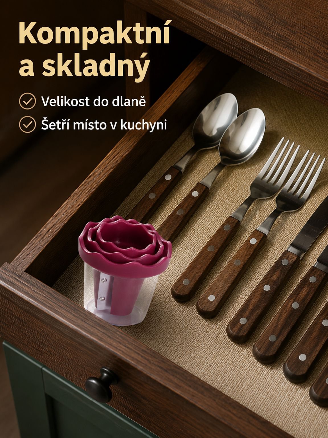 Snadné použití kráječe zeleniny a ovoce