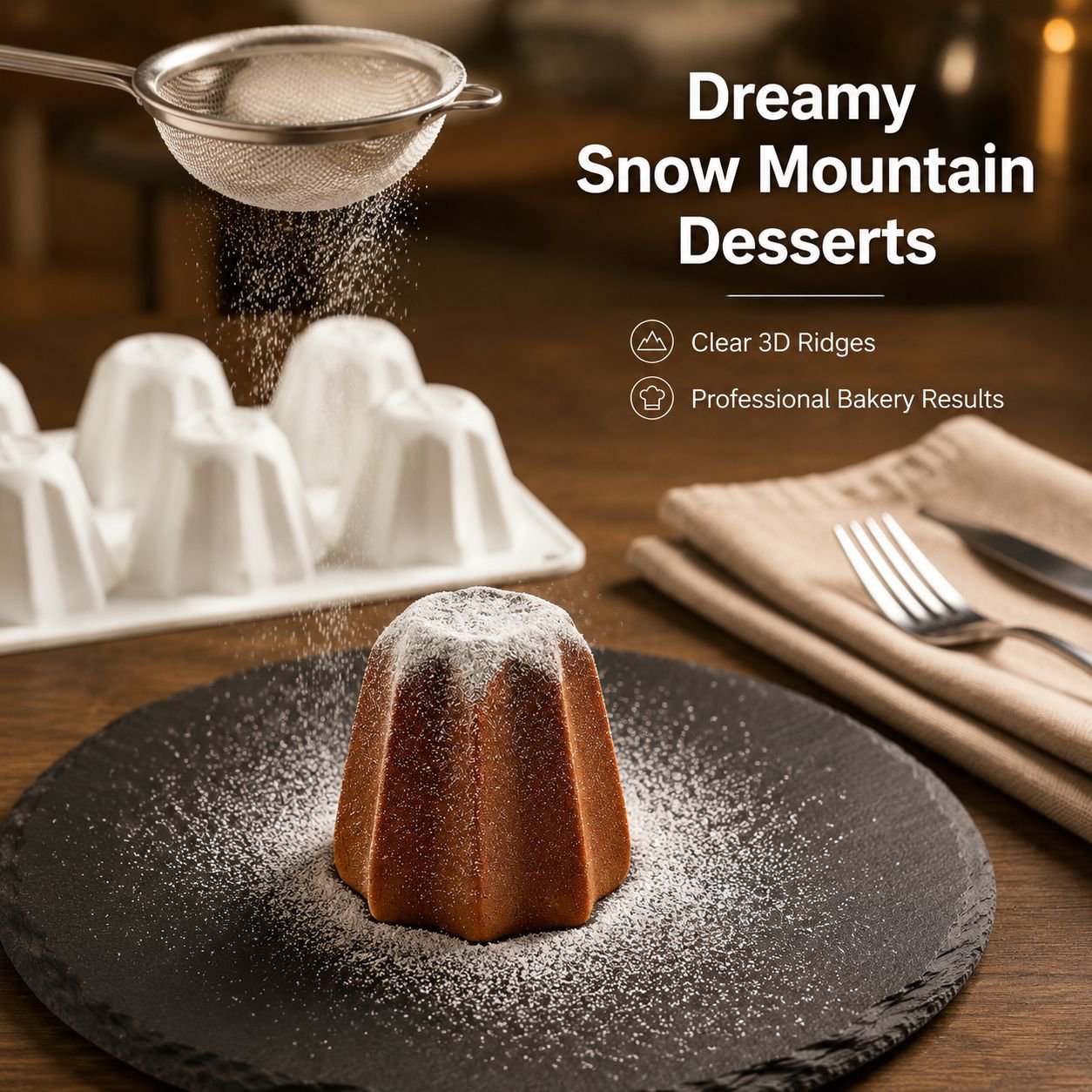 Octagonal Star Multi-Function Pandolor Mousse Silicone Cake Mold for Baking Dessert Decoration
