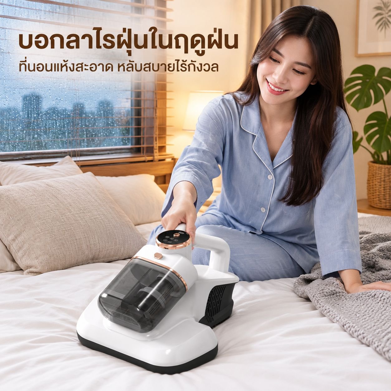 เครื่องดูดฝุ่นมือถือหัวคู่พลังแรง