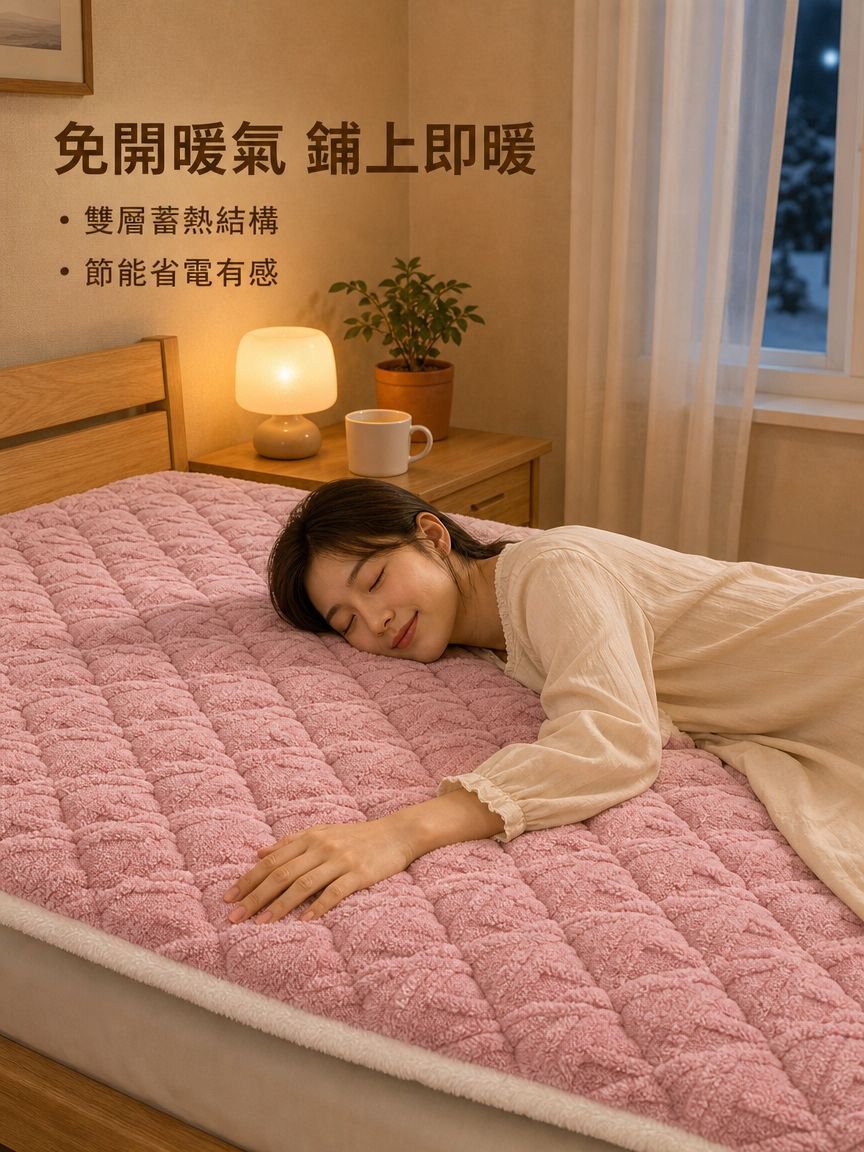 加絨保暖床墊