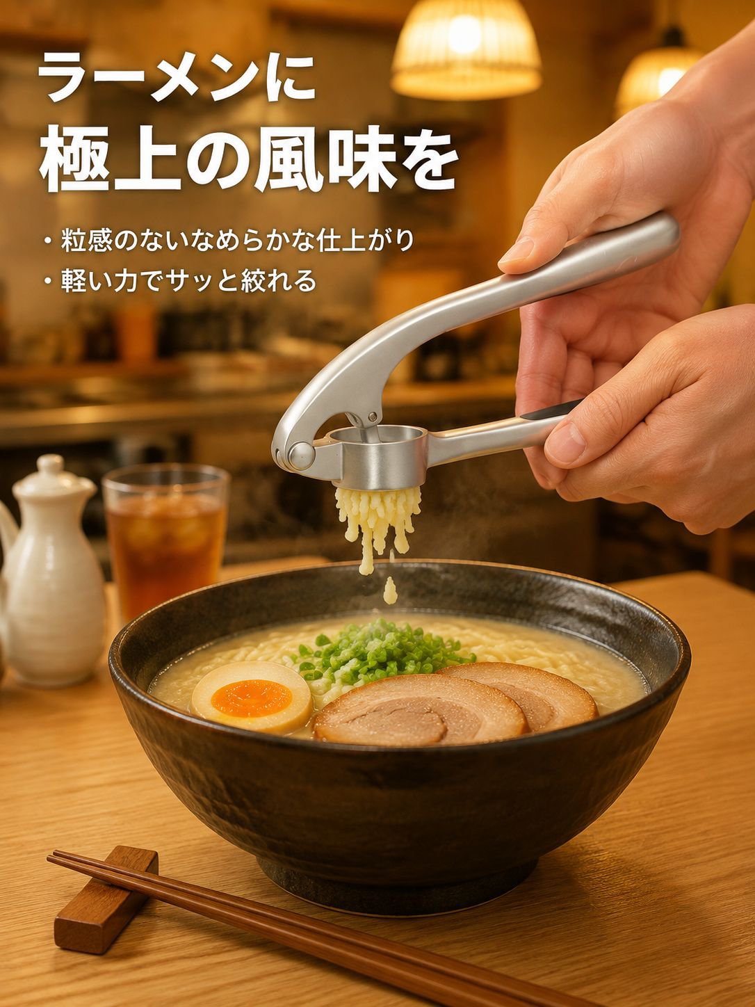 家庭用大型ニンニクプレス