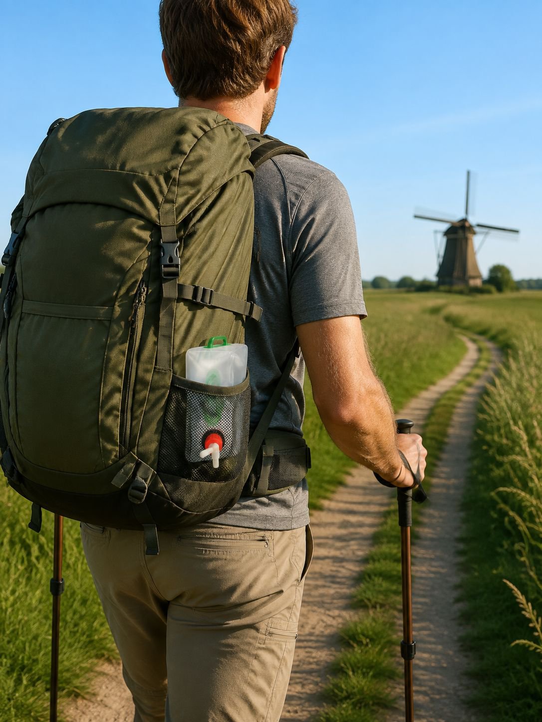 Opvouwbare waterzak van 10 liter voor compacte wateropslag