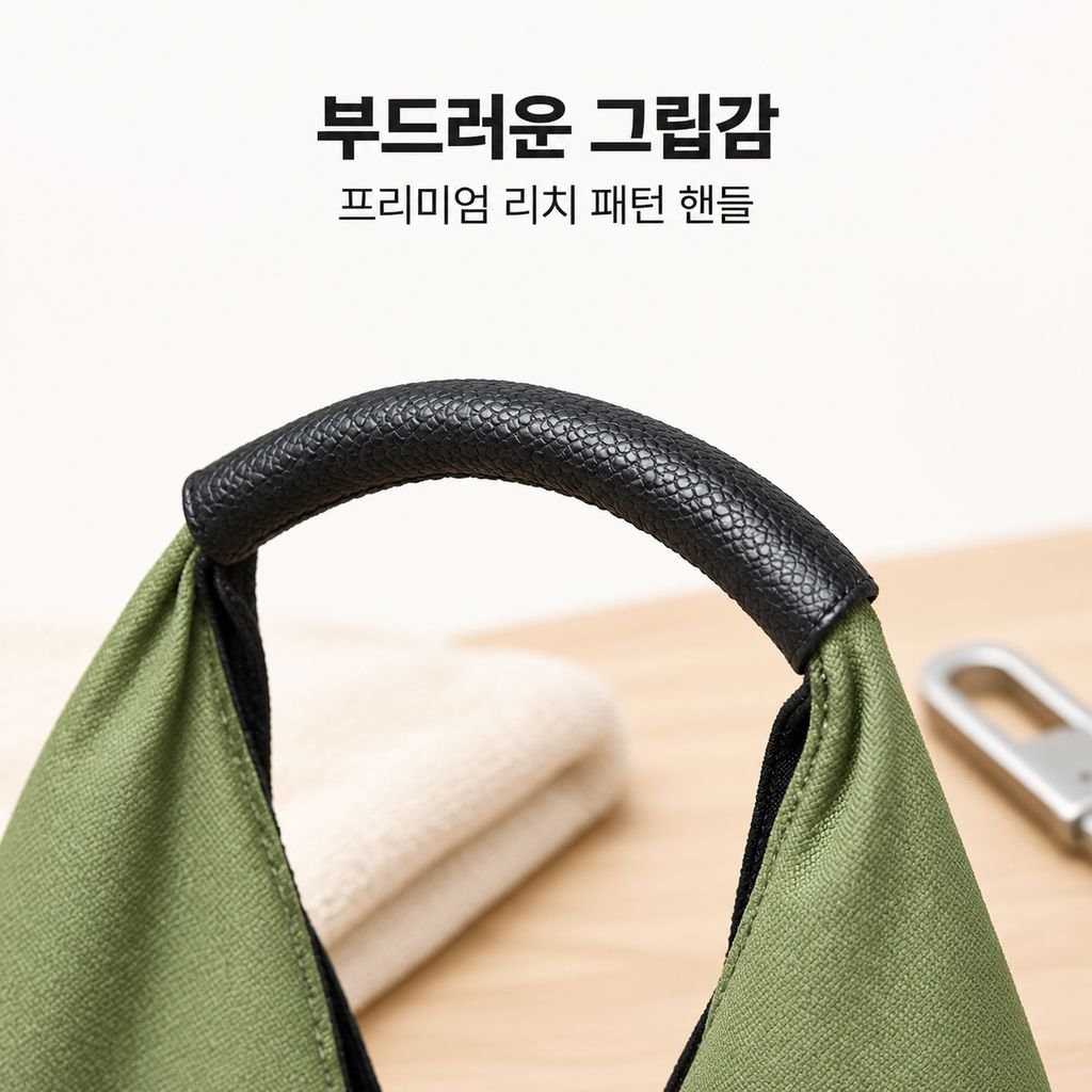 스타일리시 심플 한국 버전 대용량 패치워크 캔버스 가방