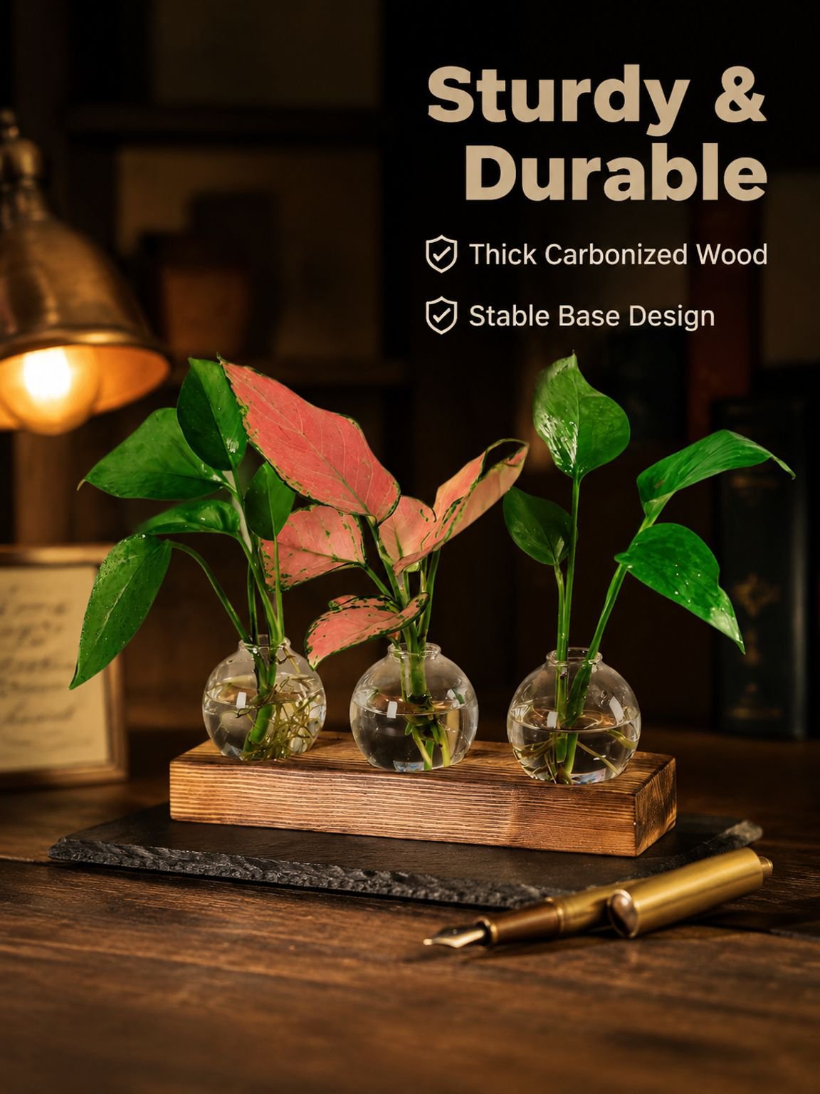 Glass light bulb vase