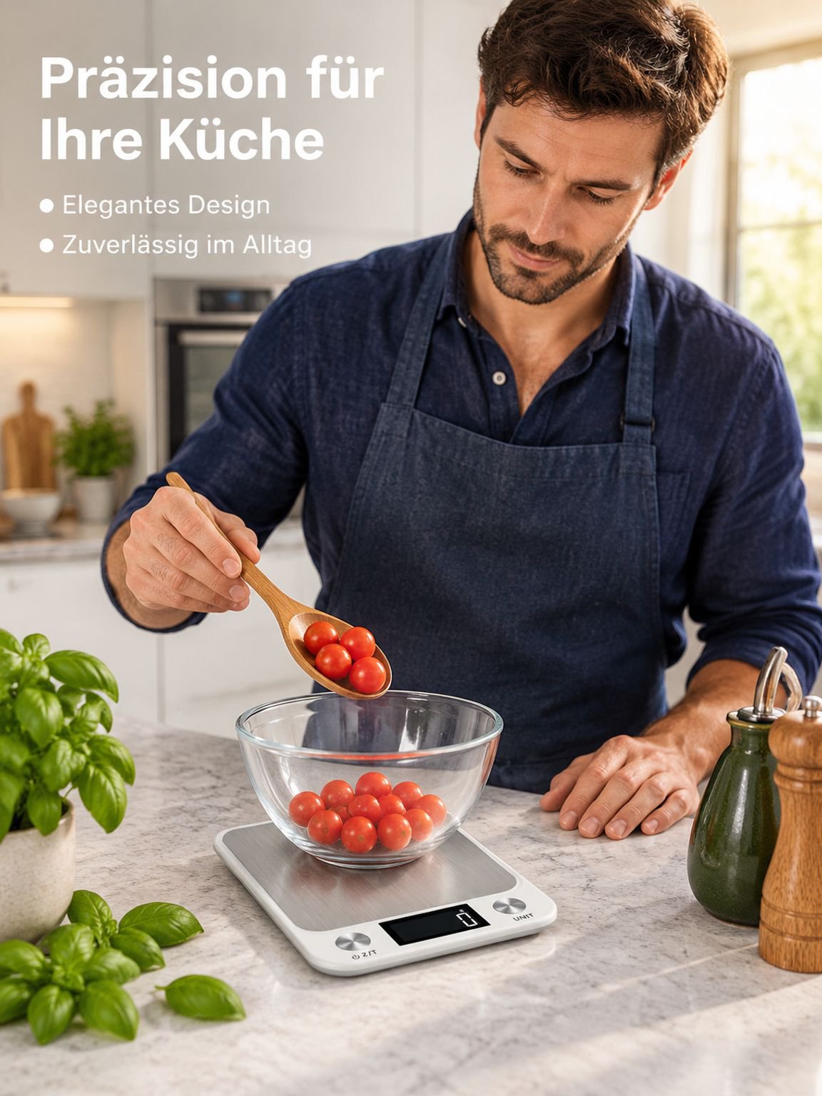 Küchenwaage aus Edelstahl
