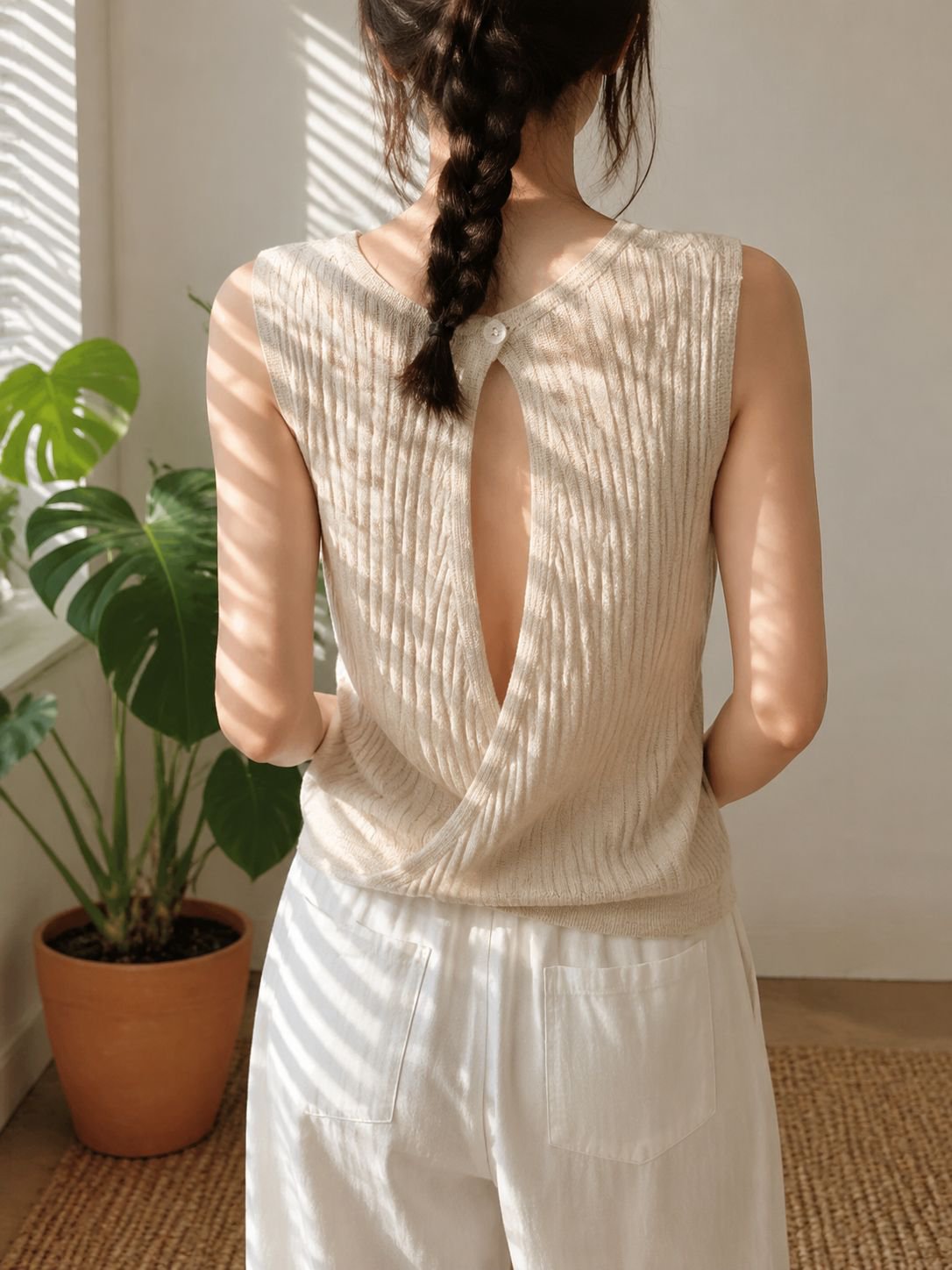 Top dos nu pour femme avec design moderne