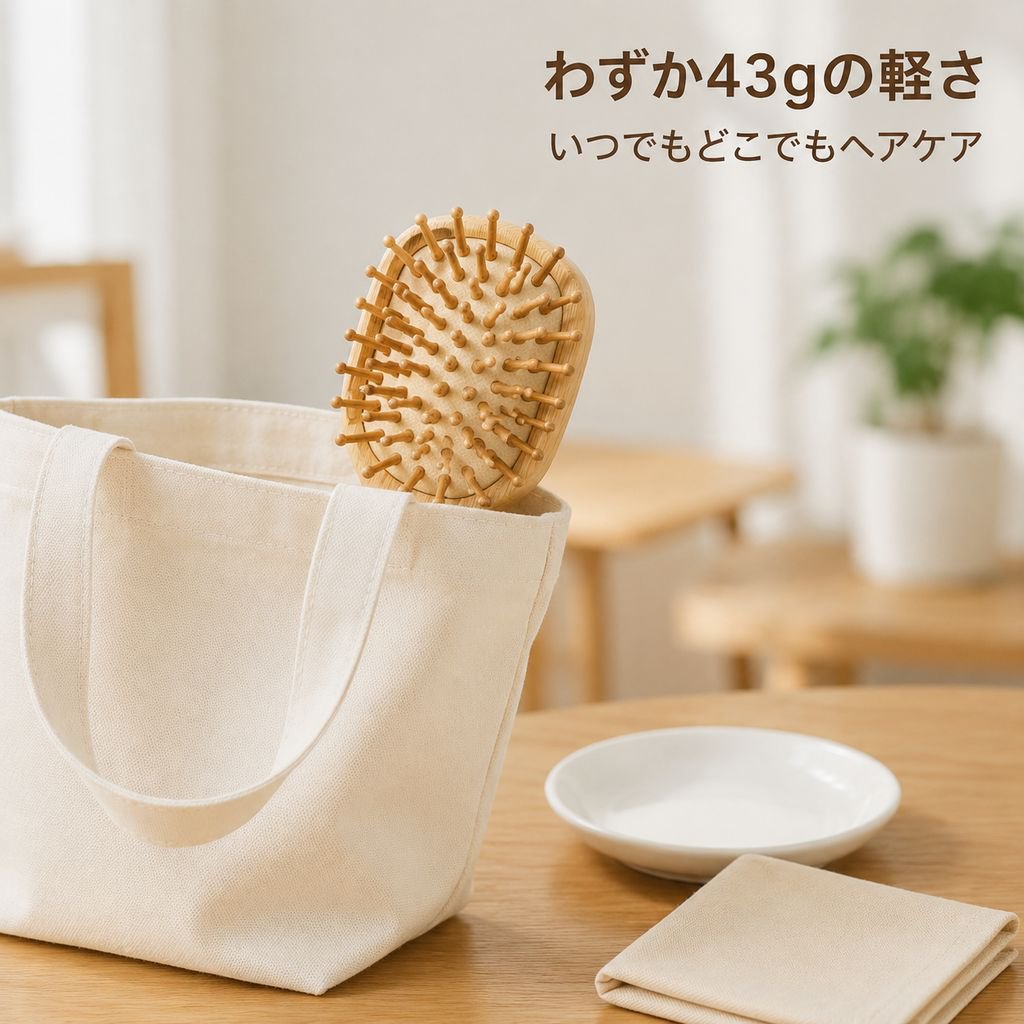竹製のヘアコーム