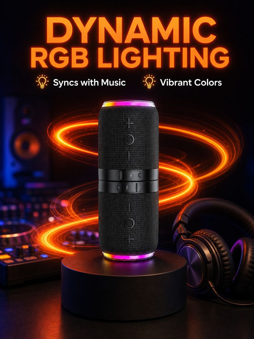 Magnetic Portable Bluetooth Speaker