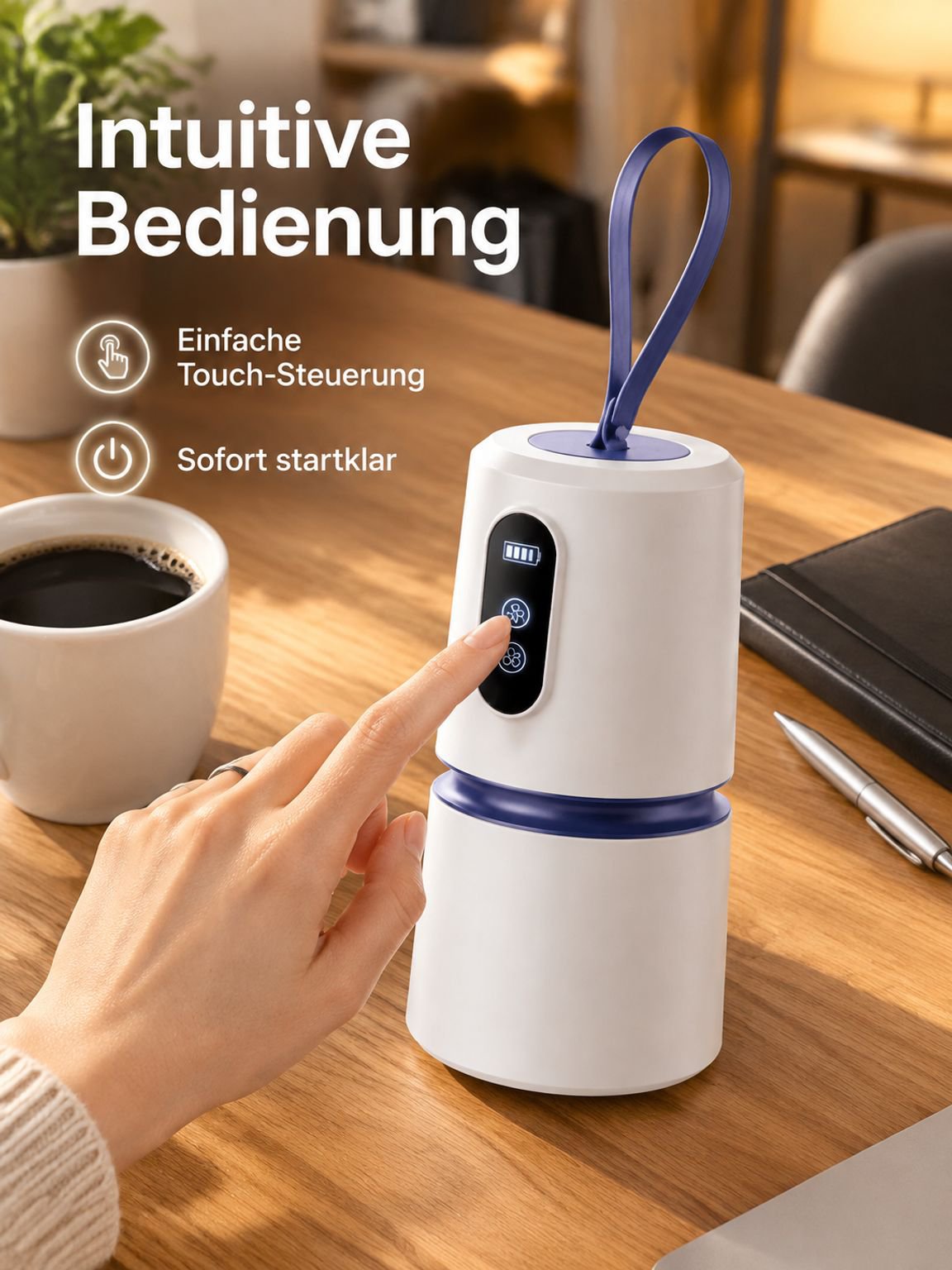 Detailansicht des faltbaren Mini-Trockners für Reisen