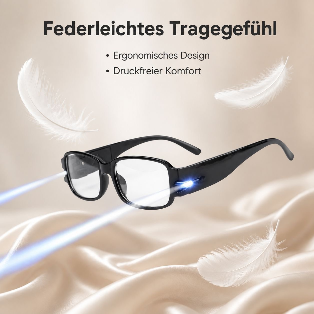 Nachtsicht-Lesebrille mit hoher Auflösung und integrierter Beleuchtung