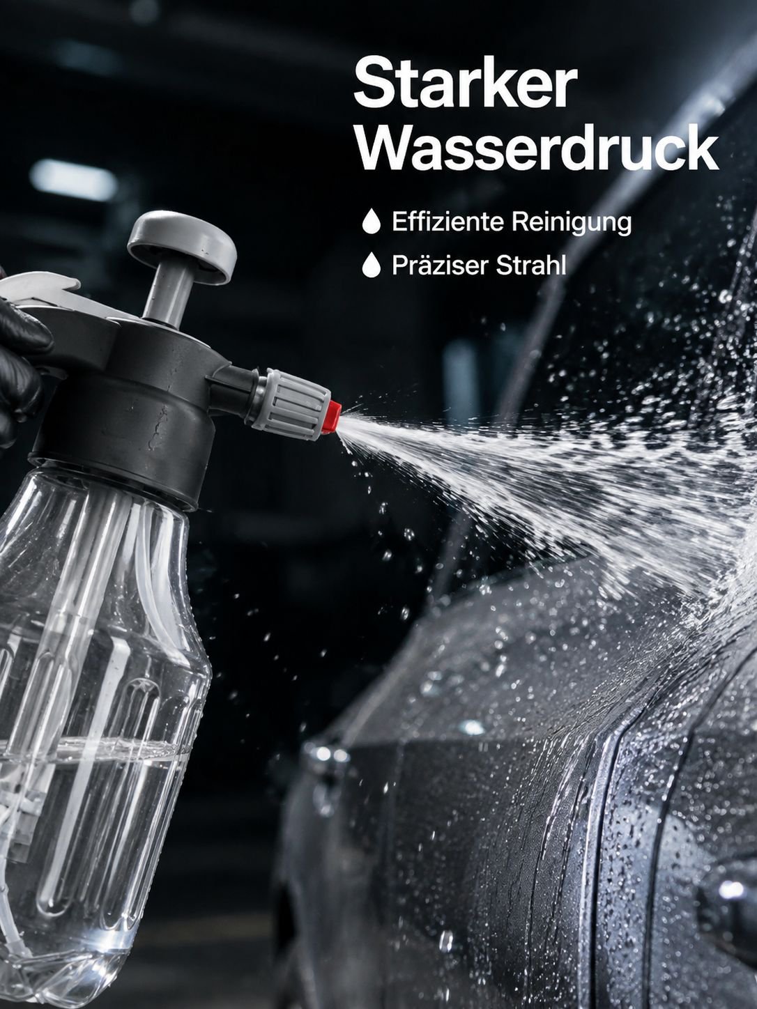 Multifunktionale Druck-Gießkanne für Autowäsche