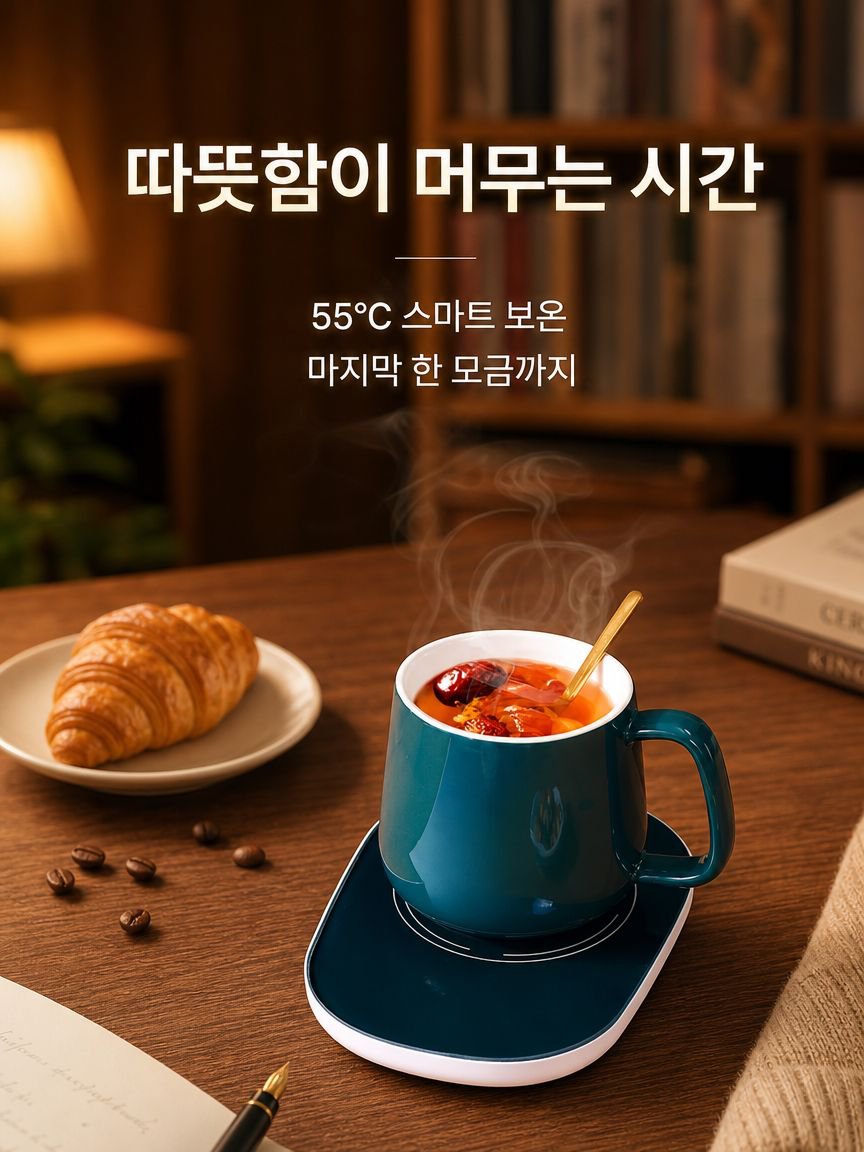 항온 컵받침 뚜껑 포함 자동 가열 사무실 물컵