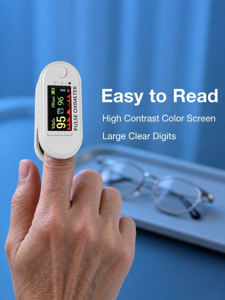 Portable Fingertip Blood Oxygen Monitor