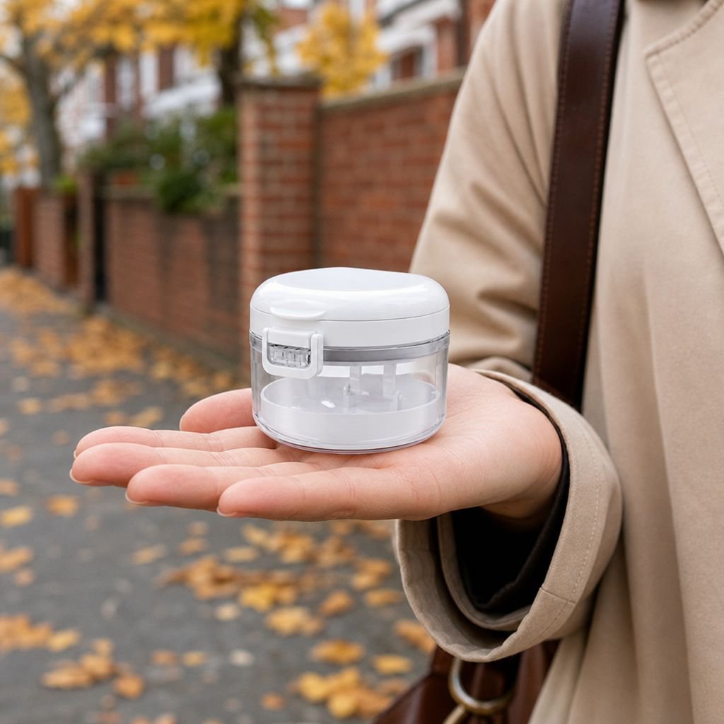 Portable medical grade aligner container for travel