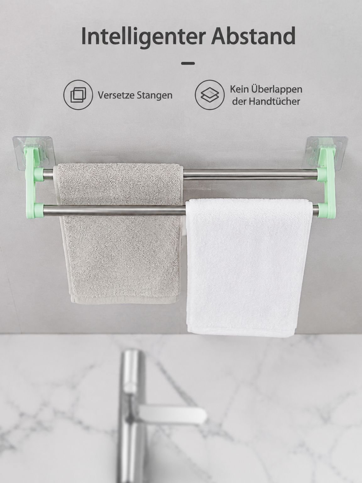 Hochwertiger Wandhandtuchhalter - perfekte Organisation für Ihr Bad