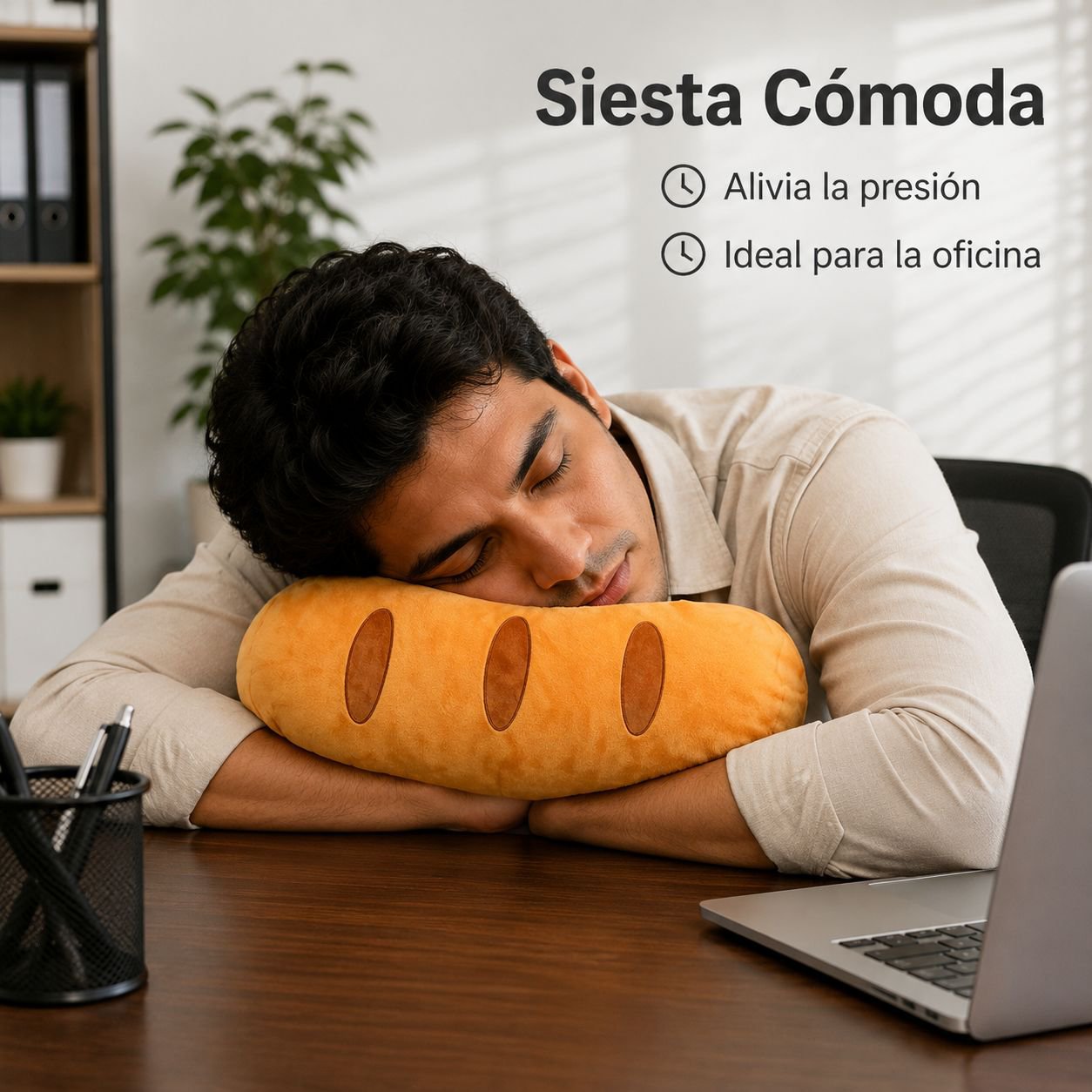 Almohada de baguette simulada