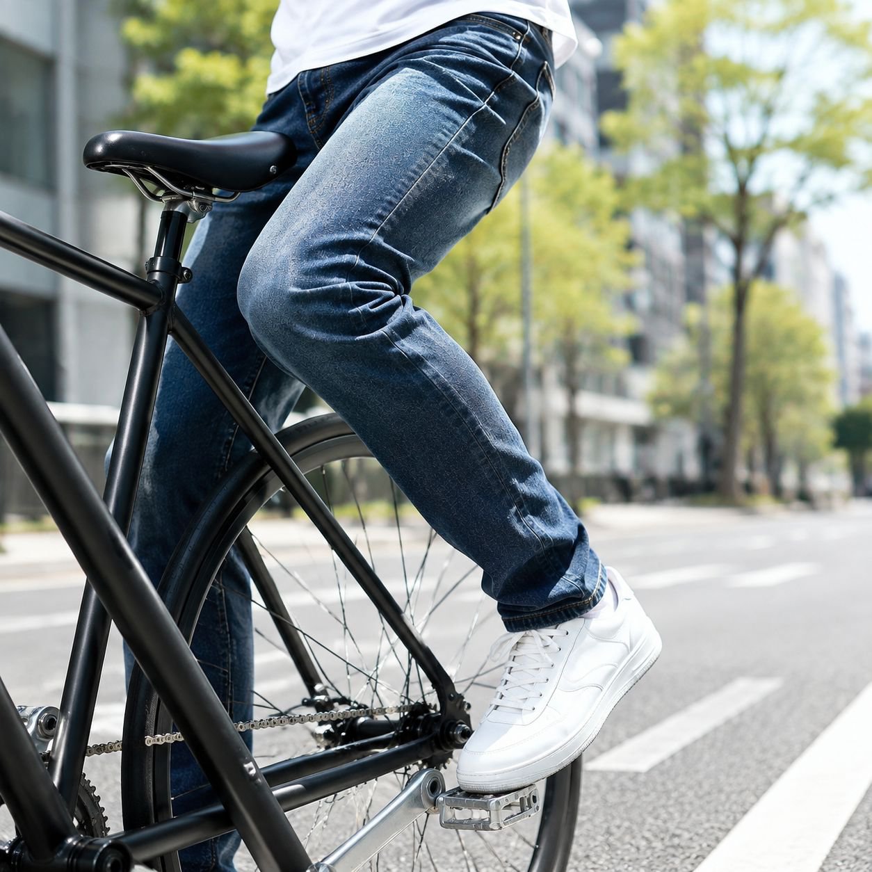 日常使いに最適なメンズスキニーデニムパンツ