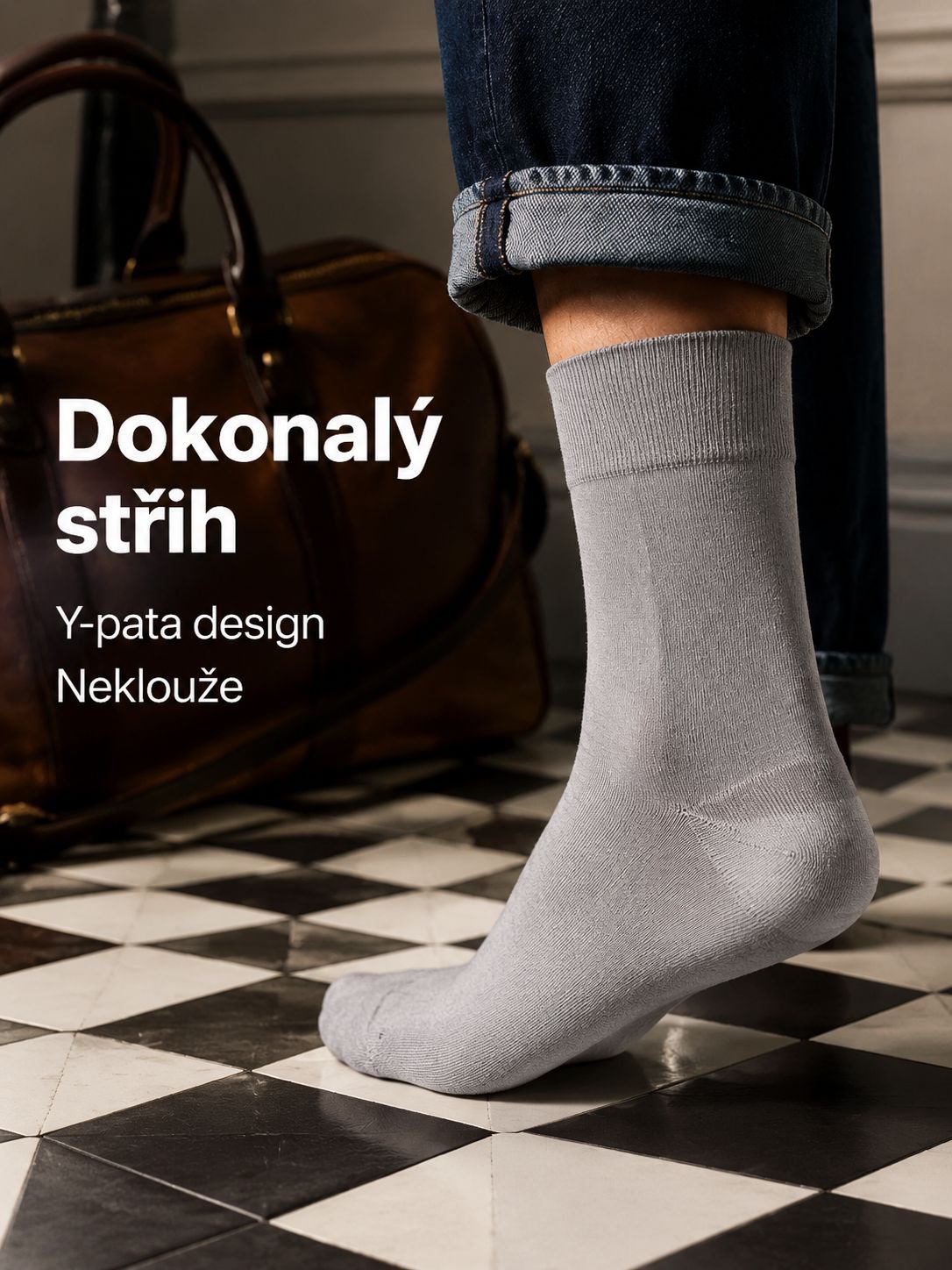 Pohodlné a prodyšné pánské kotníkové ponožky