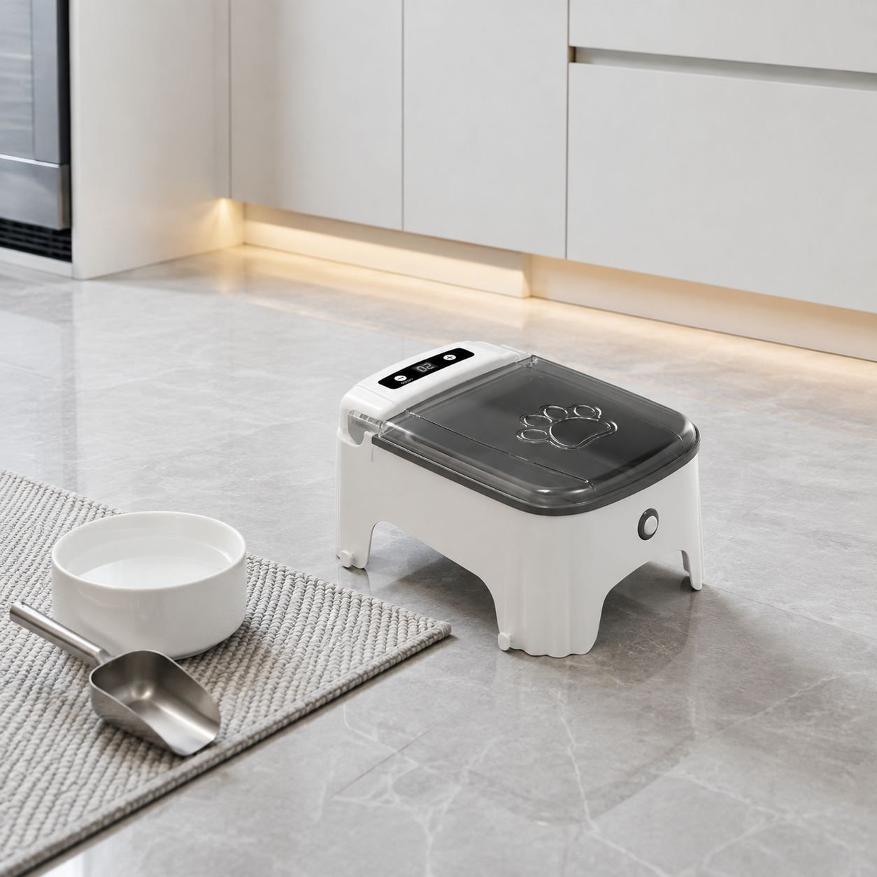 Automatischer Futterspender mit Sensor und Feuchtigkeitsschutz für Katzen und Hunde