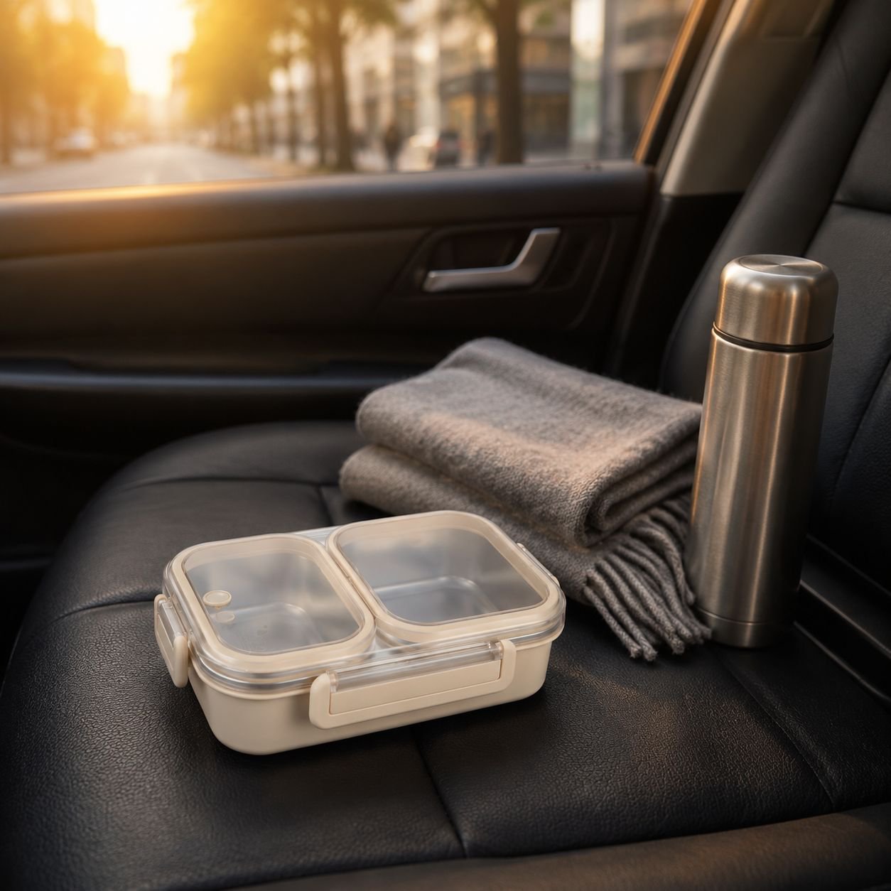 Healthy meal prep container made from 304 stainless steel