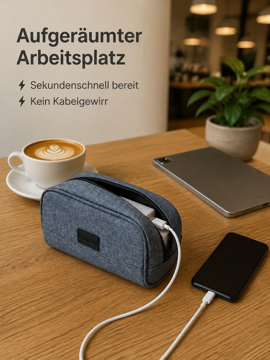 Multifunktionale digitale Zubehör-Aufbewahrungstasche für Reisen