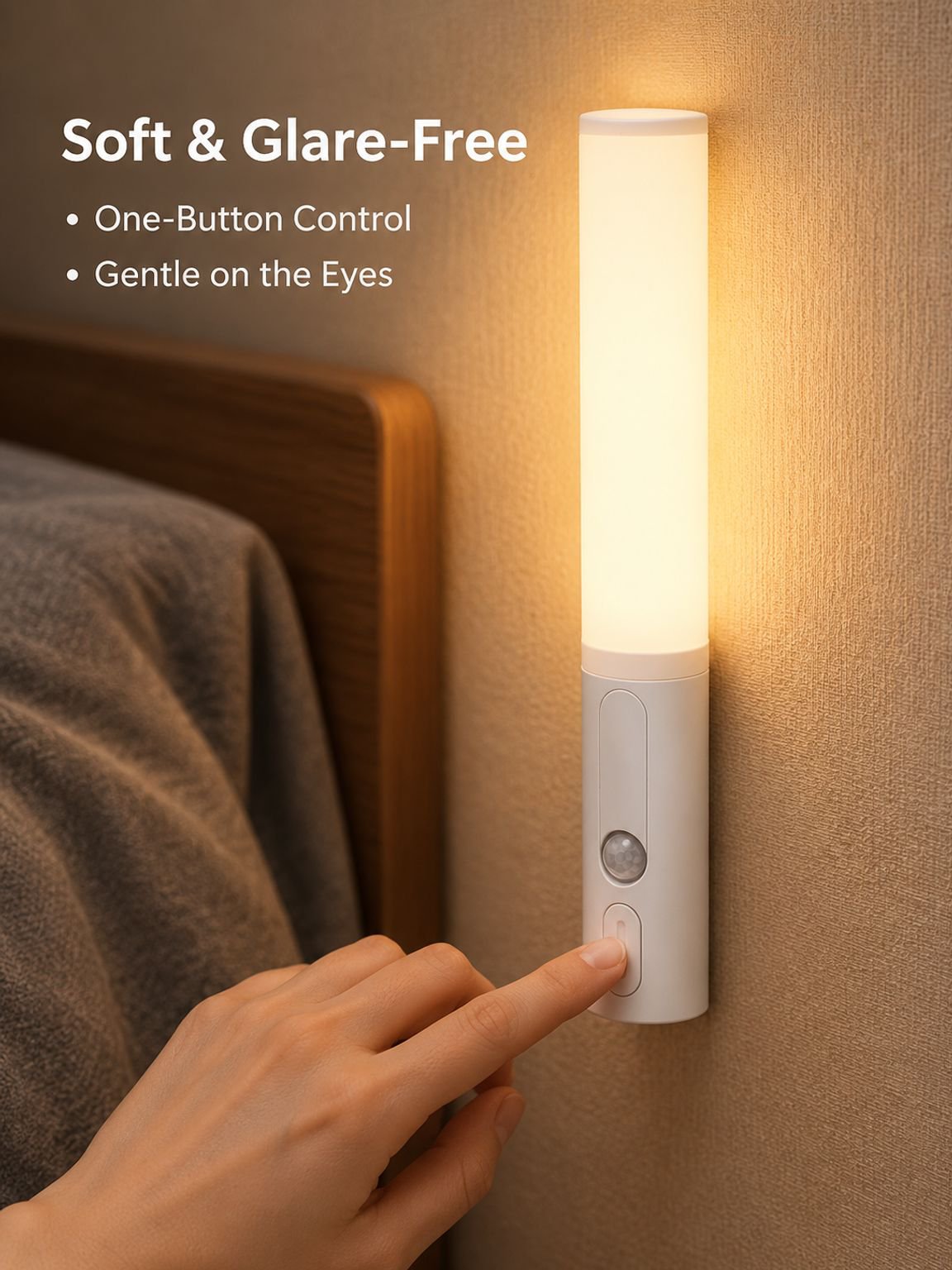 Portable wall-mounted night light