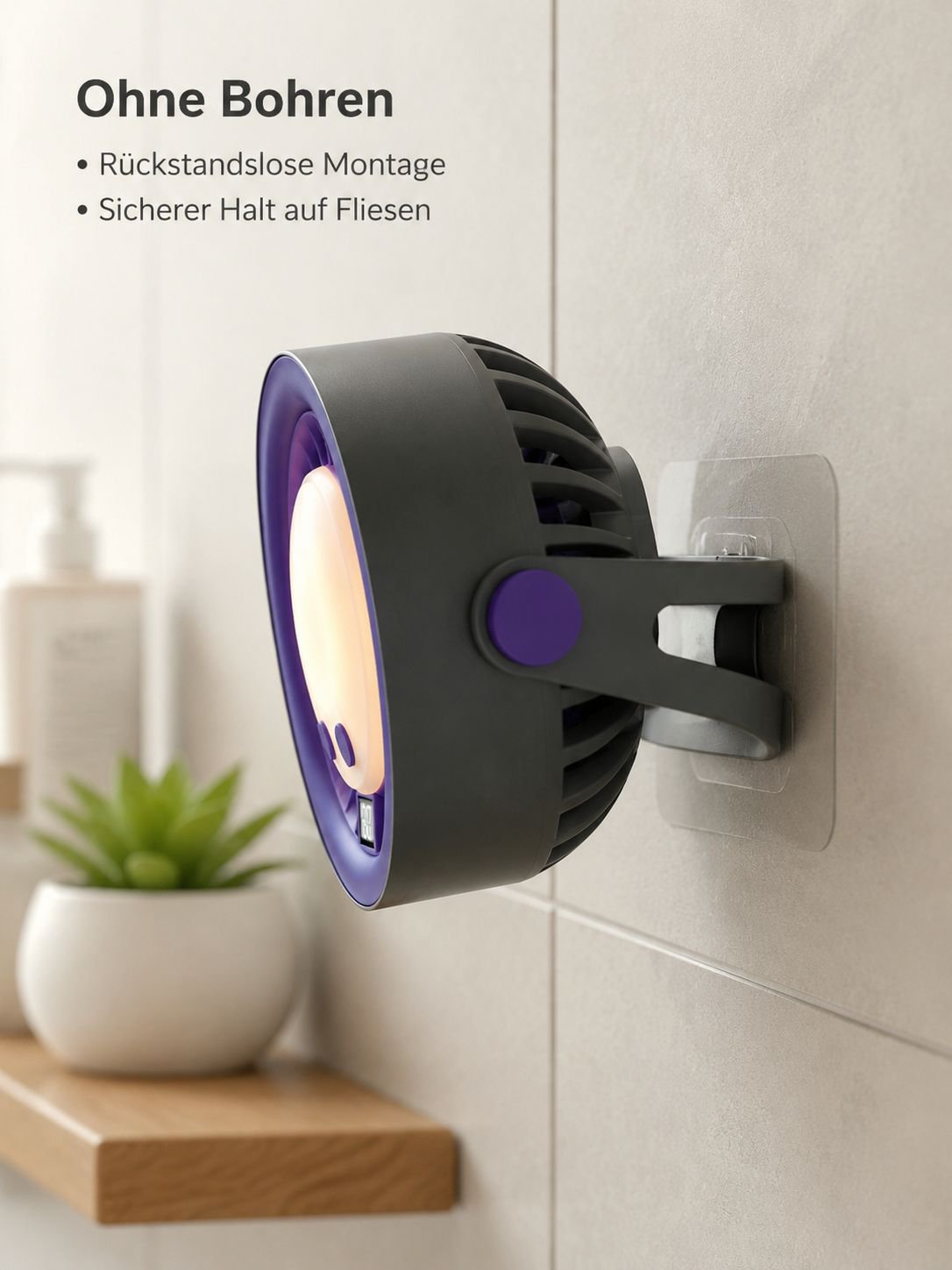 Ventilator mit integriertem Nachtlicht für den Heimgebrauch