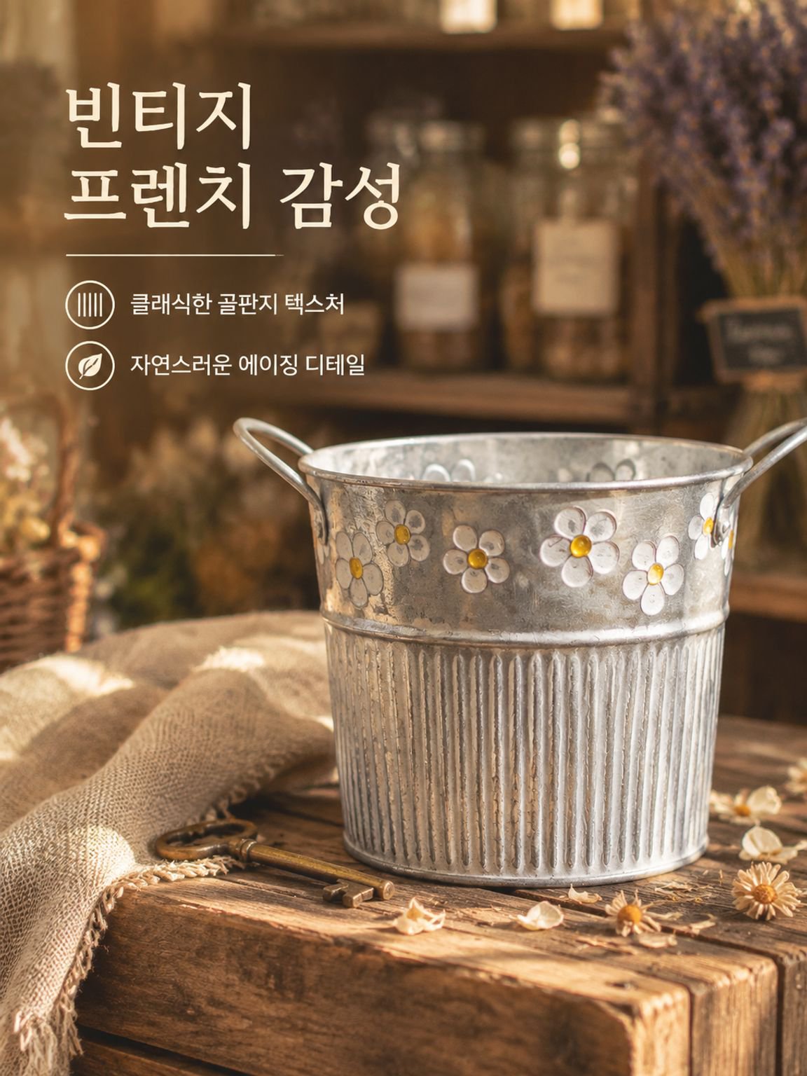 단조 철제 꽃병
