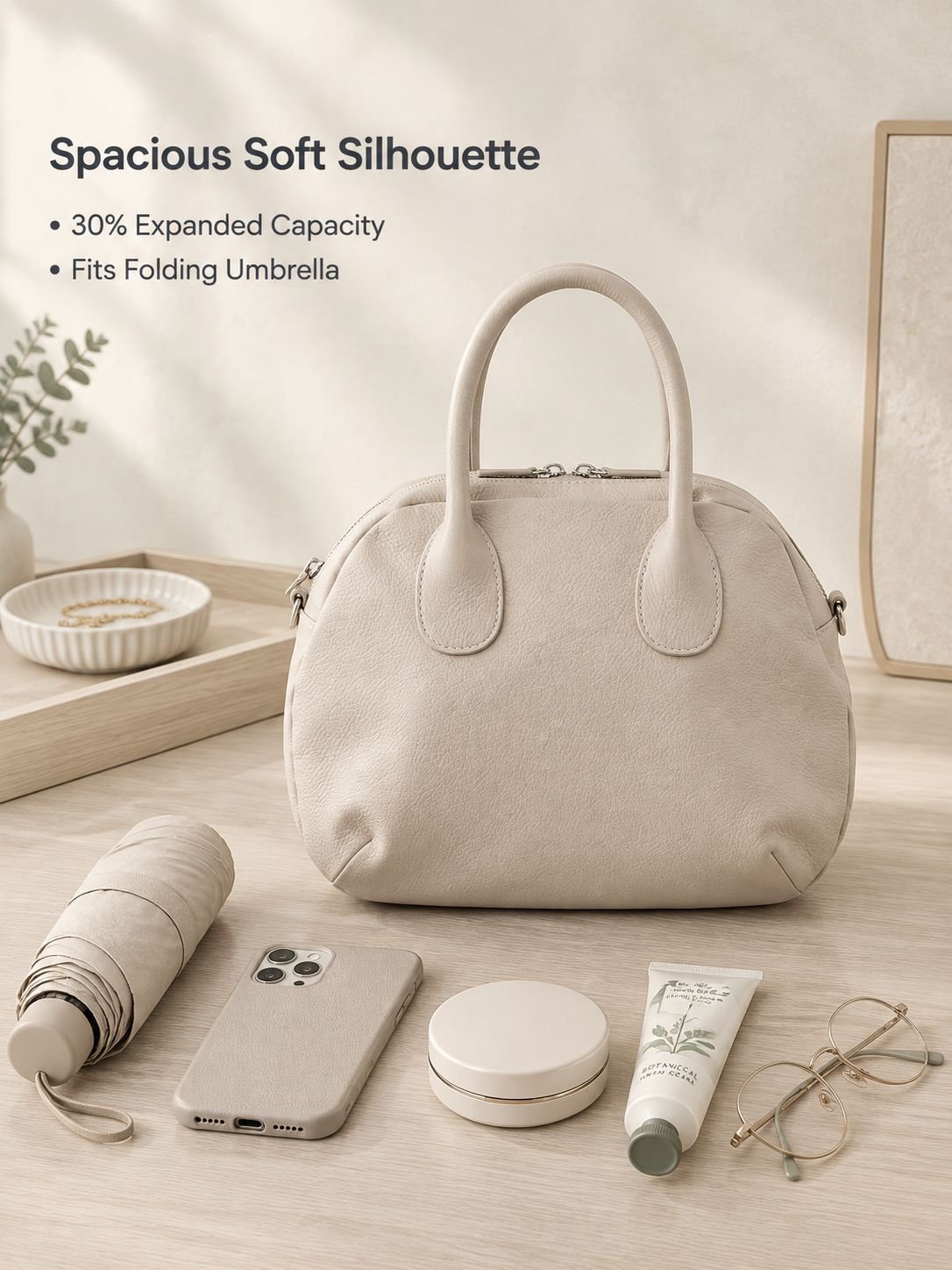 High-Quality Leather Mini Duffle Bag