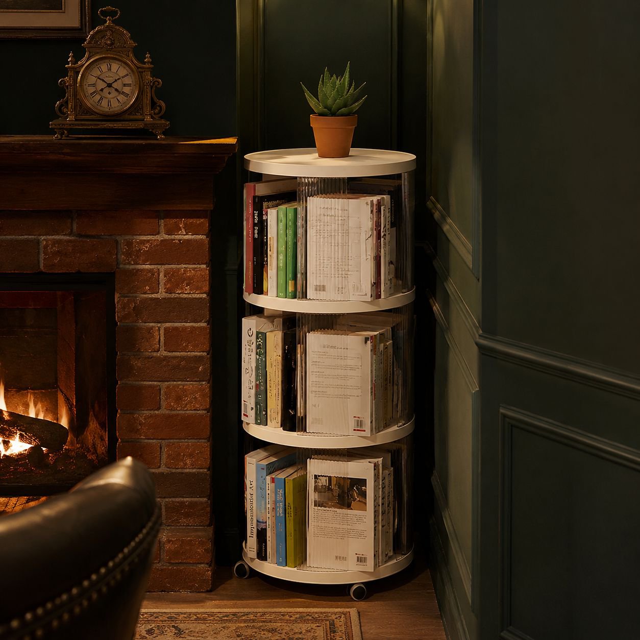 Household Rotating Multi-layer Bookshelf