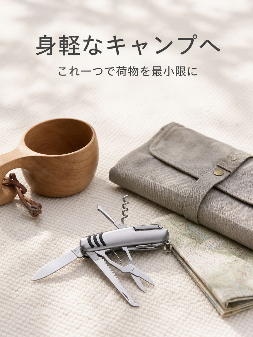 アウトドアギアとしての多機能ナイフ