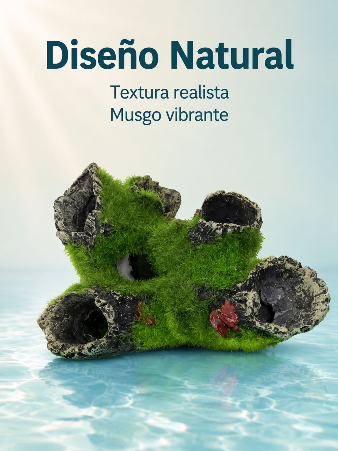 Adorno simulado para paisajismo de acuario