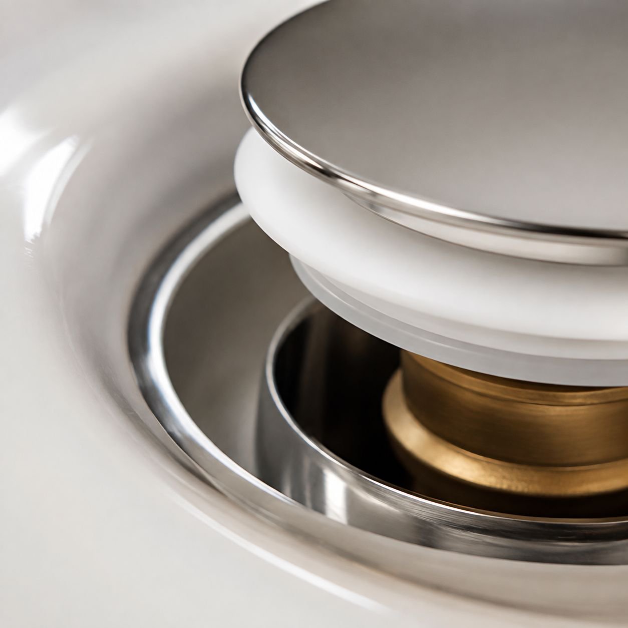 Leak-proof drain accessory for kitchen sinks
