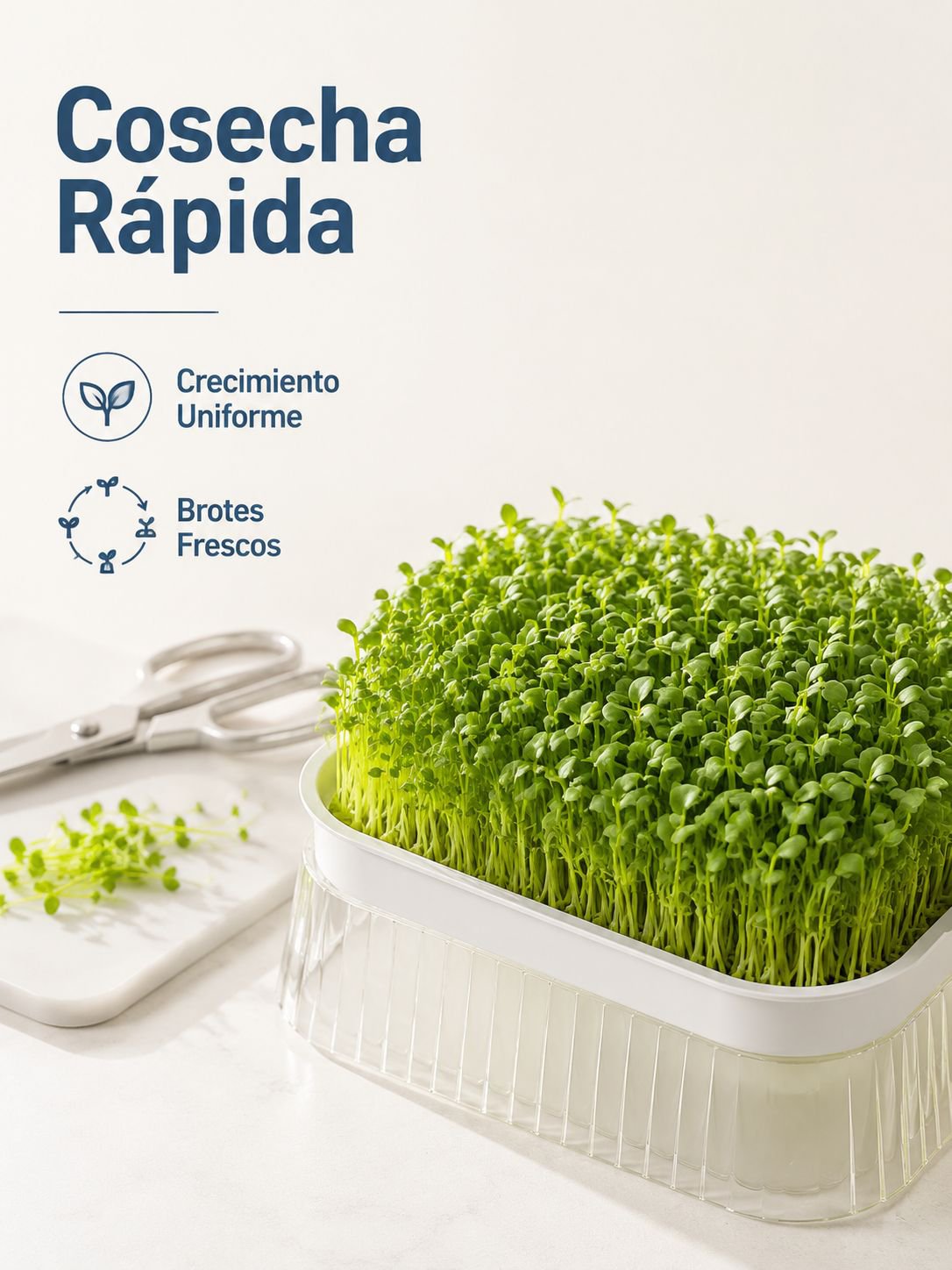 Bandeja de germinación hidropónica para brotes sin suelo