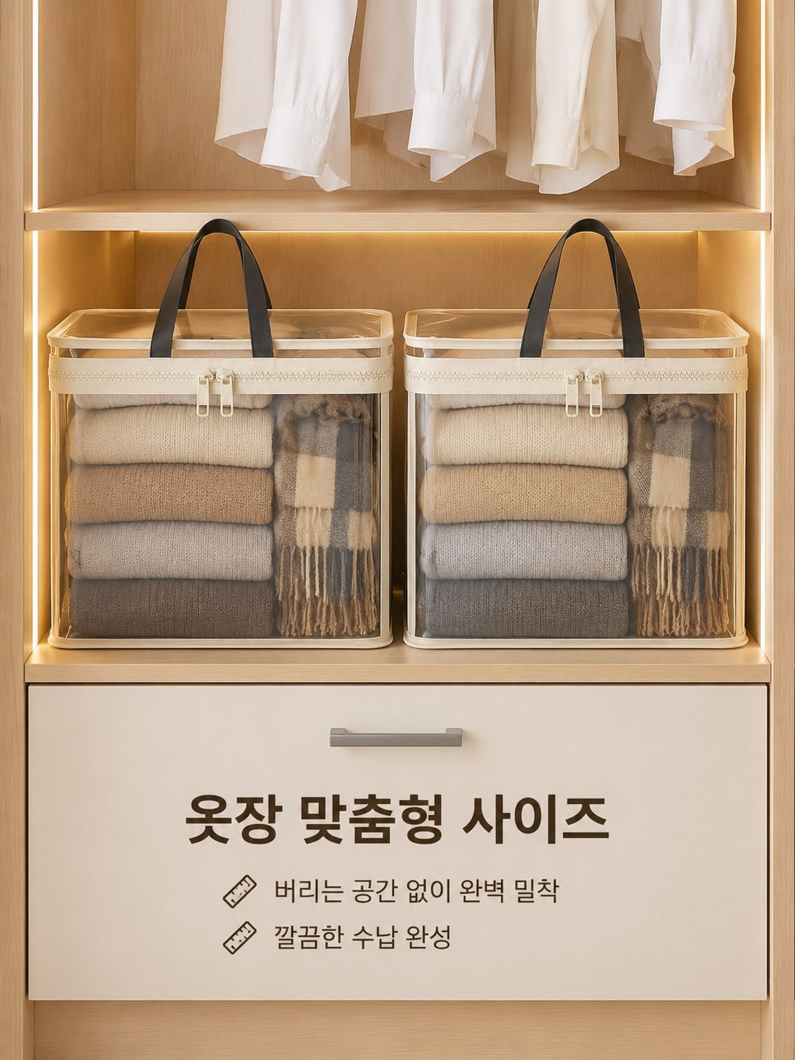 초대용량 투명 수납백